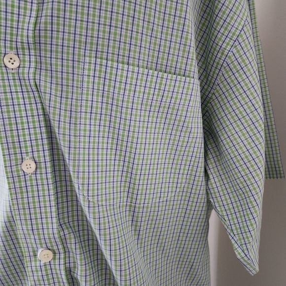 346 Brooks Brothers Short Sleeve Button Down Shirt Mens M - Picture 4 of 5